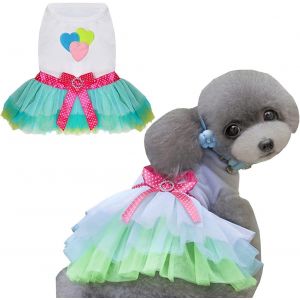 Robe Pour Chien, Jupe De Luxe Pour Chiot, Vêtements Pour Chien, Robes De Princesse, Robe De Soirée De Mariage, Jupe Tutu, Lèvres Rouges, Robe N?ud Papillon Pour Petite Chienne - Neuf