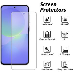 AEFJ-Coque pour Samsung Galaxy A36 5G avec 1 Pi&egrave;ce Protection &Eacute;cran en Verre Tremp&eacute;, Housse PU Cuir &agrave; Rabat Flip, &Eacute;tui Support et Portefeuille Fonction (Or Rose) - Neuf