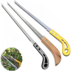 3 Pièces Portative Jardin Scie a Bois,Conception Ergonomique,Fort et Pointu Scie à Bois,Multifonctionnel Scie Elagage,Scie à Bois Manuelle,pour Jardinage et Coupe du Bois - Neuf