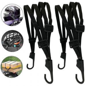 2pcs Vélo Porte-Bagages Porte-Bagages Bande Élastique Porte-Bagages De Vélo Sangles En Caoutchouc Attachées Bande De Corde Avec Crochets Vélo Vtt - Neuf
