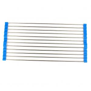 Hjlian Egouttoir A Vaisselle En Acier Inoxydable Pour Evier De Cuisine (Bleu, 12 Tubes, L) - Neuf