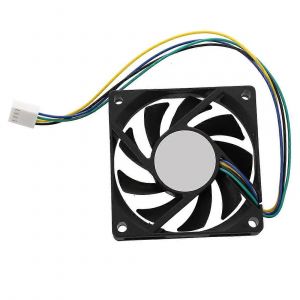 70x70x15mm 12V 4 Pins PWM PC Ordinateur Boîtier CPU Refroidisseur Ventilateur de refroidissement Noir - Neuf