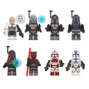 8 pièces star wars mini figurine action garde blocs de construction jouet - costume de soldat robot - combat figure assemblée - jouets amusants - Neuf