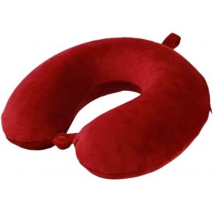 KALANKA-Oreiller de voyage en mousse &agrave; m&eacute;moire de forme 100 % pure en forme de U, super l&eacute;ger et portable, id&eacute;al pour chaise d'avion, voiture, maison, bureau, coussin de repos (rouge) - Neuf