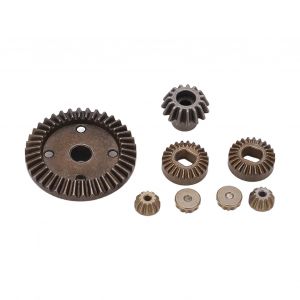 Ensemble de 8 engrenages differentiels en alliage d'aluminium pour voiture RC, pieces de mise a niveau pour WL 1/18 A959 A979 A969 - Neuf