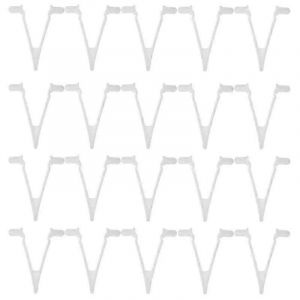 20 pcs pool fournitures v-clip papillon t&eacute;lescopique poteau de fixation clip utilis&eacute; pour la piscine aspirateur poign&eacute;e filet brosse poteau js - Neuf