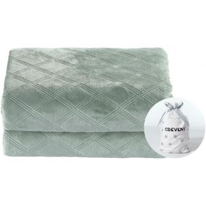 KALANKA-Couverture pelucheuse Neutre en Peluche Super Douce pour bébés garçons et Filles/Nouveau-nés/Nourrissons/Tout-Petits (75cmx100cm, Vert Laurier) - Neuf