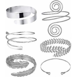 6 Pcs Brassards, Bras Supérieur Avec Bracelets De Brassard, Ensemble De Brassard Réglable - Neuf
