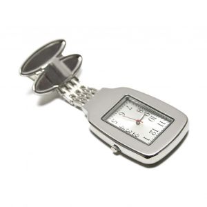 Infirmière Montre Clip Type Portable Vie Étanche Solide Métal Rectangle Suspendu Étudiant Médecin Montre De Poche Accessoires De Mode - Neuf