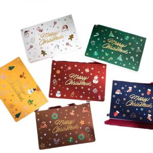 S&eacute;rie de 18 cartes de No&euml;l, Cartes Pli&eacute;es Cartes de V?ux avec Enveloppes &iquest; 6 Mod&egrave;les, de 12,4*8.5 cm Pli&eacute; Cartes &iquest; Simple et &Eacute;l&eacute;gant de Carte de Voeux pour la Famille, les Amis et les Entreprises - Neuf