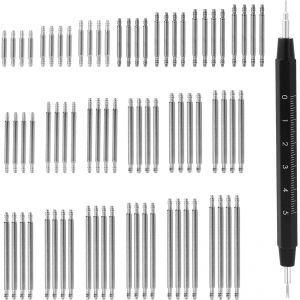 Kal-Kit D'outils De 77 Pièces Pour Barre À Ressort De Montre, 19 Tailles En Acier Inoxydable, Kit De Remplacement Pour Bracelet De Montre, Outil Pour Réparation De Bracelet De Montre, Longueur 8 Mm-2 - Neuf