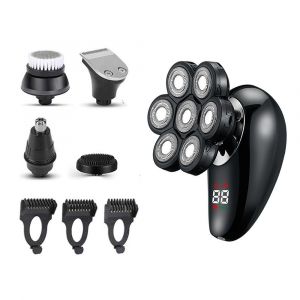 Rasoir Électrique Pour Homme (Noir), Rasoir 5 En 1 - Neuf