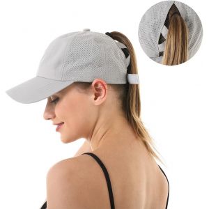 KALANKA-Casquette de Baseball Femme Homme Casquette été Mixte Casquette de Sport Anti UV Casquette de Queue de Cheval pour Running Golf Cyclisme Randonnée(Tour de tête : 57-58 cm) - Neuf