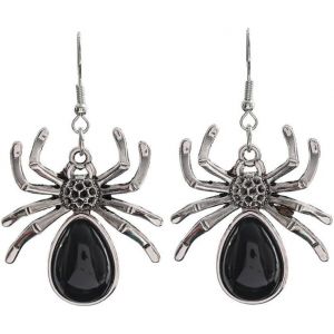 Boucles D'oreilles Femme Araignée Halloween Déguisement Bijoux Mode Vintage En Forme Animal Clous Accessoires Avec Zircon Cadeaux Pour Femmes Filles - Neuf