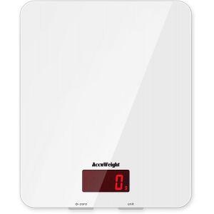 201 Balance De Cuisine &Eacute;lectronique Balance Multifonctionnelle Num&eacute;rique Avec &Eacute;cran Lcd R&eacute;tro-&Eacute;clair&eacute; Balances Postales Avec Plateforme En Verre Tremp&eacute;, Arr&ecirc;t Automatique, Fonction De Tare - Neuf