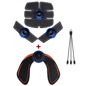 Stimulateur Musculaire Ems Rechargeable Par Usb,Thérapie De Massage Électrique,Soulagement De La Douleur,Méridien Numérique,Masseur Complet Du Corps,Fitness - Type 6pack-3in1andhip #A - Neuf