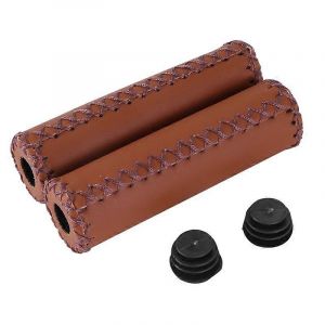 Paire De Vélos En Cuir Vintage Grips Poignées De Guidon De Trekking Couleur : Marron - Neuf