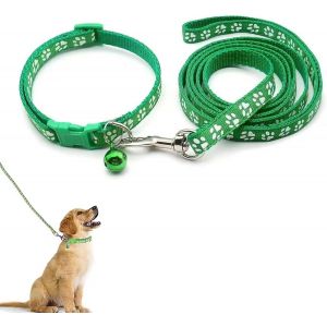 Ensemble Collier Et Laisse Pour Petit Chien, Collier Pour Chien Et Laisse, Colliers Et Laisse R&eacute;glables, Pet Collier Et Laisse, Pour Petits Chiens, Chats - Neuf