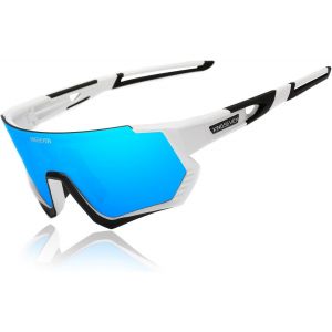 Lunettes De Cyclisme Polarisées Pour Hommes Femmes Vélo Sport Vtt Vélo De Route Lunettes De Soleil Avec 3 Lentilles Interchangeables Ls910[Z1839] - Neuf