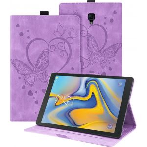 Coque pour Samsung Galaxy Tab A 10.5 Pouce (SM-T590/SM-T595) 2018 Housse Papillon Mod&egrave;le de Cuir PU avec Fonction Support &Eacute;tui de Protection Tablette pour Samsung Galaxy Tab A 10.5"" (Violet) - Neuf