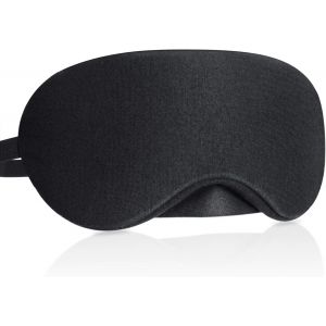 Masque De Nuit, Masque De Sommeil Pour Hommes Et Femmes, Masque De Voyage Anti-Lumière, Design Amélioré, Masque Pour Les Yeux Ultra-Doux Et Confortable Avec Bouchons D'oreilles Et Pochette De Voyage - Neuf