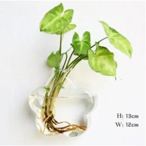 Vase À Fleurs En Verre D'Art Créatif,1 Pièce,Décoration Suspendue,Porte-Plante,Style Nordique Moderne,Vase Transparent,Ornements De Jardin Pour La Maison.6. - Neuf