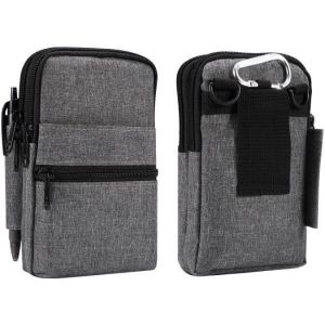 TRAHOO-Sac &agrave; Bandouli&egrave;re Homme pour T&eacute;l&eacute;phone Portable, Pochette de Ceinture pour Smartphone, Sacoche Bandouliere Imperm&eacute;able Sac Taille T&eacute;l&eacute;phone Sac d'Epaule Cuir Sac Messager Casual Sling Bag Port - Neuf