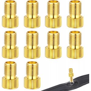 Lot De 10 Adaptateurs De Valve De Vélo Avec Bague D'étanchéité, Adaptateur De Valve Française, Adaptateur De Valve De Vélo, Adaptateur De Valve De Vélo, Pour Vélos, Vélos Électriques, Scoote.[F966] - Neuf
