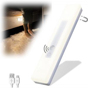 Barre Led Lumineuse Rechargeable Sans Fil, Lampe Avec Détecteur De Mouvement Intérieur, Éclairage Pour Placard, Escali, Blanc Chaud - Neuf