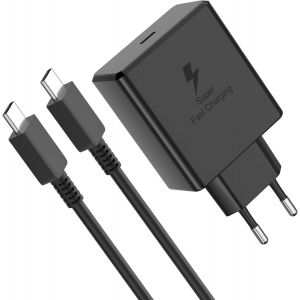 45W Chargeur Super Rapide Pour Samsung Galaxy A56 A36 M56 S25 S24 S23 S22 S20 Ultra, S25+ S24+ S23+ S22+,Tab S10+ S9 S9+ S8 S[J201] - Neuf