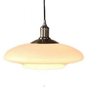 Suspension A Culot E27, Abat-Jour En Verre, Montage Encastre, Diametre 30 Cm, Decoration Pour Salon - Neuf