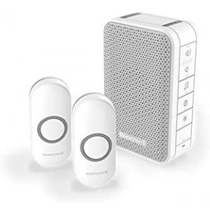 Honeywell Rf3 Series 6-Melody Wireless Doorbell Front & Back Kit - Dc313nfb - Neuf