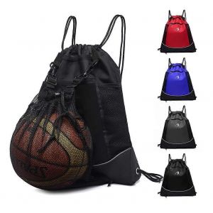 Sac de sport portable homme grande capacité cordon de serrage sac à dos Sac de basket-ball pratique Sac de sport léger Accessoires de gym - Neuf