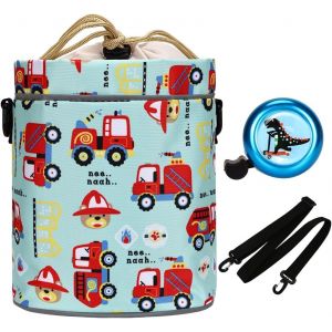 Sac De Guidon Pour Enfants,Panier De Vélo Avant Fille,Sac De Guidon Avec Sangle,Paniers De Vélo,Sac De Vélo Au Design Mignon - Neuf
