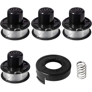Bobine de fil A6226-XJ A6226 compatible avec les débroussailleuses Black+Decker GL250,GL310,GL360,GL360SB,CST500,CST800,avec encoche automatique 6 m de long Ø 2 mm et couvercle de bobine - Neuf