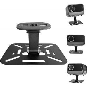 Support Projecteur,Multifonctionnel Support de Projecteur,1/4 Base Télescopique,Montage Mural,sur Table ou au Plafond,Support pour Projecteur pour Plupart des projecteurs,Rotatif - Neuf