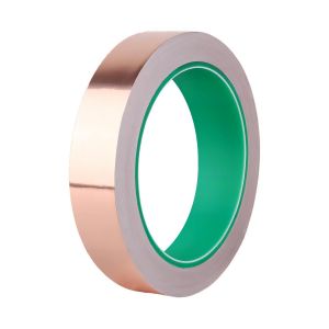 1 Pi&egrave;ces Conducteur &agrave; Double Face Ruban,Ruban Adh&eacute;sif en Cuivre,25mm x 20m Feuille de Cuivre Bande,R&eacute;sistant &agrave; la Chaleur - Neuf