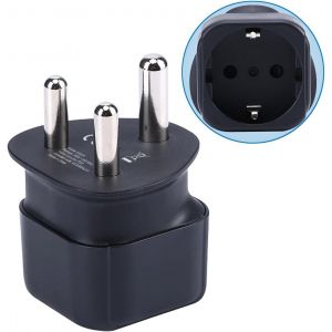 JGD-Adaptateur de Prise Europe vers Afrique du Sud/Swaziland, Prise Europ&eacute;enne/Allemande/Fran&ccedil;aise Schuko Type C/E/F Adapt&eacute;e au Convertisseur de Prise de Voyage Afrique du Sud/Swaziland (1 pi&egrave;ce) - Neuf