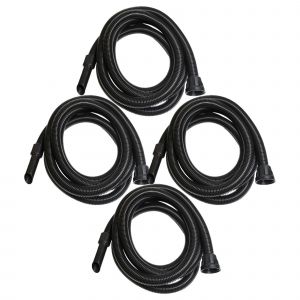 vhbw 4x Tuyau compatible avec Numatic WV800-2, WV570-2, WV570 2, WV570, WV800 2, WV800, WV900 aspirateurs - 5 m, avec raccord circulaire 32mm - Neuf