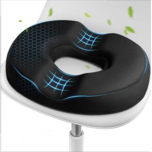 Coussin Coccyx, Coussin Chaise Bureau, Ergonomique Assise Pour Voiture Gaming, Soulager Le Stress De Si&egrave;ge Hemorrhoid Anti Escarres - Noir - Neuf