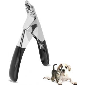 Hasenklauen-Trimmer, Coup&eacute;-Guillotine-Chat Kaninchen Nagelzwicker Fort Tondeuse Ongles Ciseaux Pour Chiens De Compagnie Claw Scissors (Noir) - Neuf