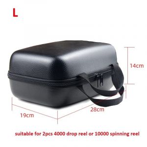 Sac De Pêche Filature Moulinet Housse En Cuir Moulinet De Pêche Sac Antichoc Étanche Matériel De Pêche Mallette De Rangement-L - Neuf