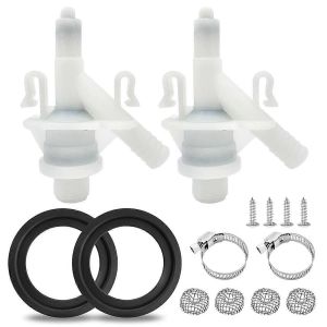 Lot De 2 385311641 Kit De Vannes D'eau Pour Sealand/Toilettes Série 300,310,320,321,Avec 2 Pcs Toilet Flus - Neuf