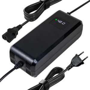 Chargeur De Batterie Au Plomb 48 V 20 Ah Pour Scooter Électrique,Vélo Électrique,Chargeur Ac-Dc Avec Écran 3 Broches - Neuf