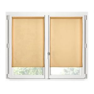 Rideaux - Monna - Voile Moutarde - 70 X 200 Cm - 100% Polyester - Pr&ecirc;t-&Agrave;-Poser - Neuf