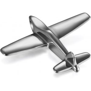 Trahoo-Collier Pendentif Acier Inoxydable Polis Maquette D'avion Couleur Argent Fantaisie Bijoux Cadeau Pour Homme - Neuf
