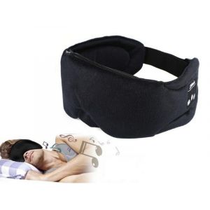 Casque Bluetooth 5.0 pour le sommeil, bandeau avec réduction du bruit et masque pour les yeux - Noir - Neuf