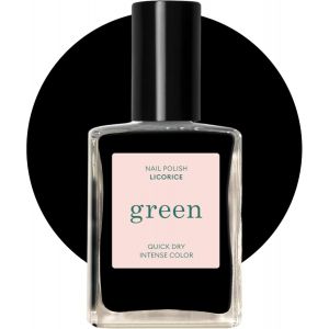 Kal-Green Vernis À Ongles Noir Licorice -Vernis À Ongles Classique 9-Free, Vegan Et Bio Sourcé -Effet Manucure Professionnelle -Vernis -Vernis Ongles -Nail Polish -15ml - Neuf