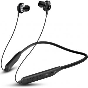 Hljhj-Bi2 Écouteurs Bluetooth Tour De Cou Oreillette Sans Fil, Écouteur Bluetooth Sport Pour Course, Fitness, Extérieur - Neuf