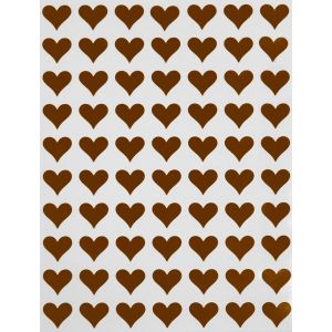 Royal Lot De 1050 Mini Coeurs Autocollants M&eacute;talliques De 1,27 Cm Pour D&eacute;coration D'art, Artisanat, Fournitures De F&ecirc;te Et Scrapbooking (Marron) - Neuf